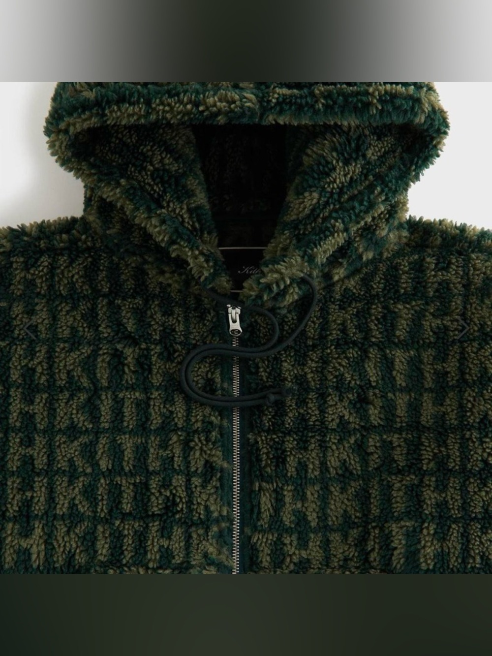 Kith Women Sylas Sherpa Monogram Zip Hoodie - Picture 4 of 5